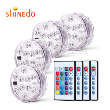 Remote Control 10 LED Submersible Light for Garden Swimming Pool RGB Underwater Lamp